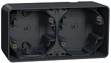 Коробка для наружнего монтажа Schneider Electric Mureva Styl 2-м. IP55 антрацит картинка
